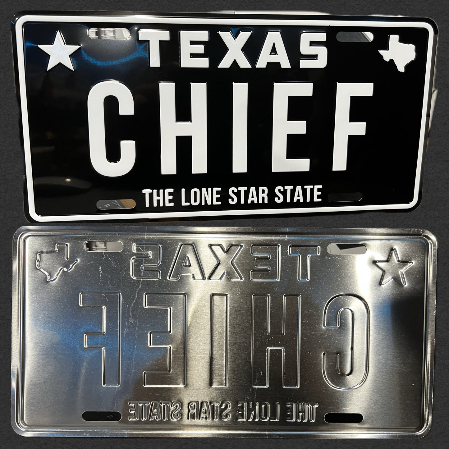 Texas Chief license place