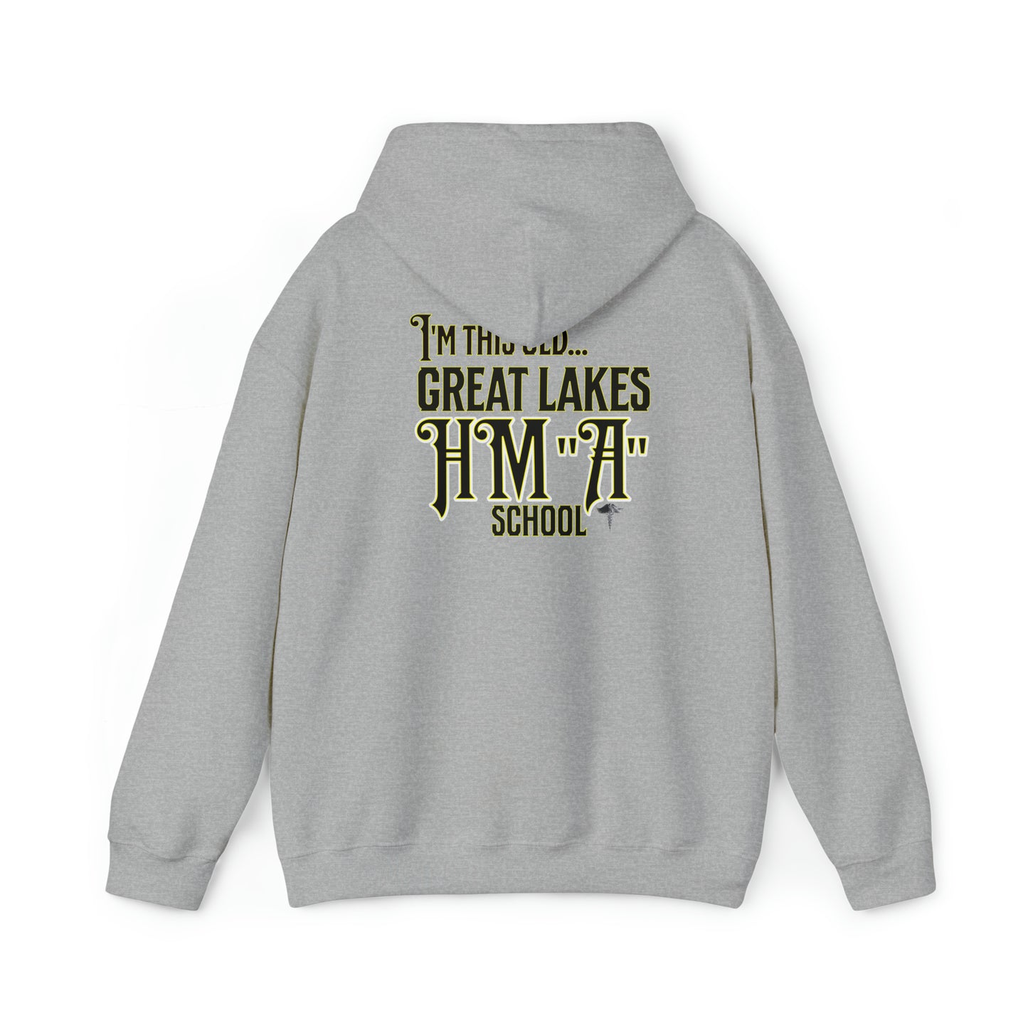 Old School HM "A" Great Lakes Unisex Heavy Blend™ Hooded Sweatshirt
