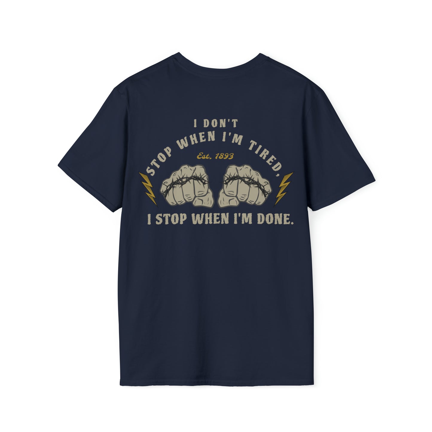 I'm not done  Unisex Softstyle T-Shirt