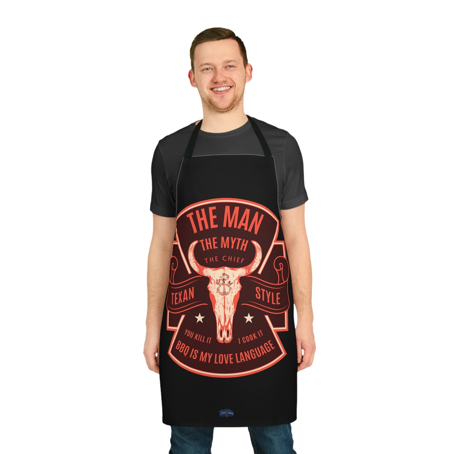 The man, the myth, the chief Apron (AOP)