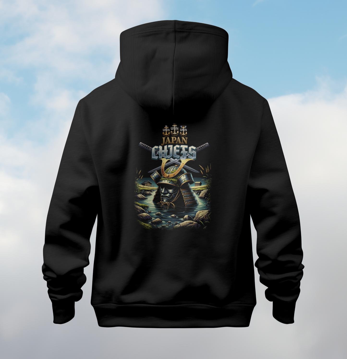 Japan Samurai US Navy Chief Hoodie