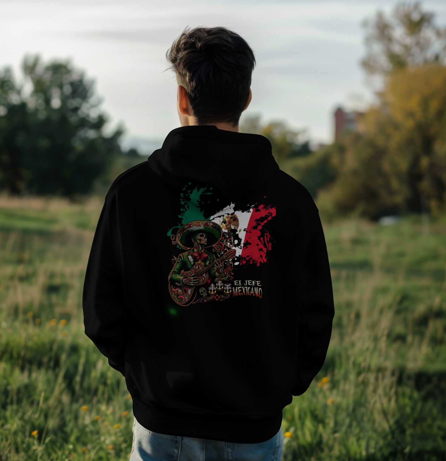 El Jefe Mexicano US Navy Hoodie