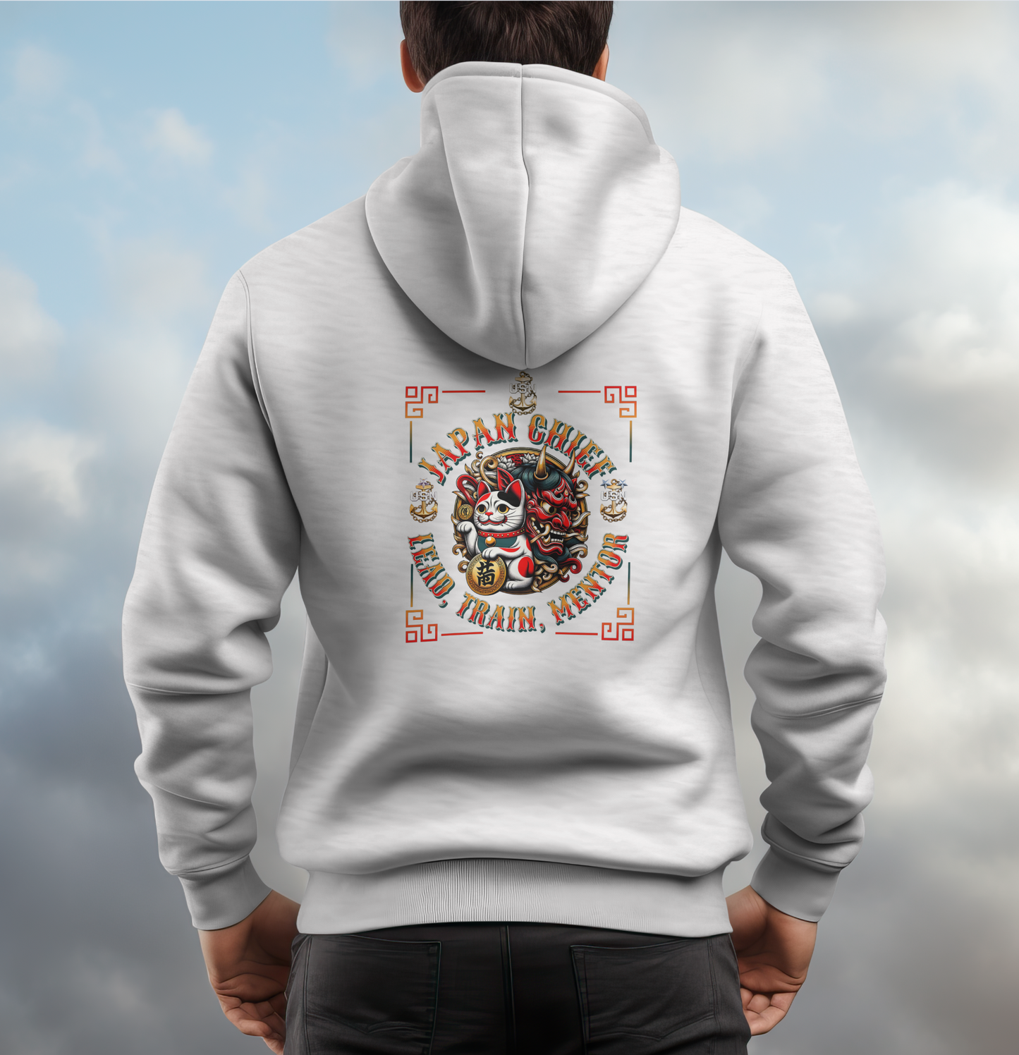 Japan Maneki US Navy Chief Hoodie