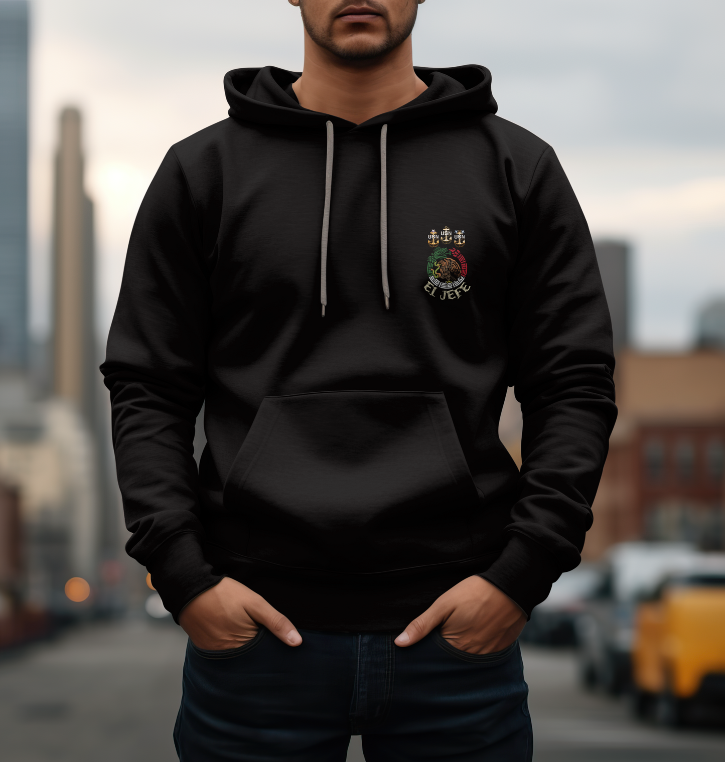 El Jefe Mexicano US Navy Hoodie