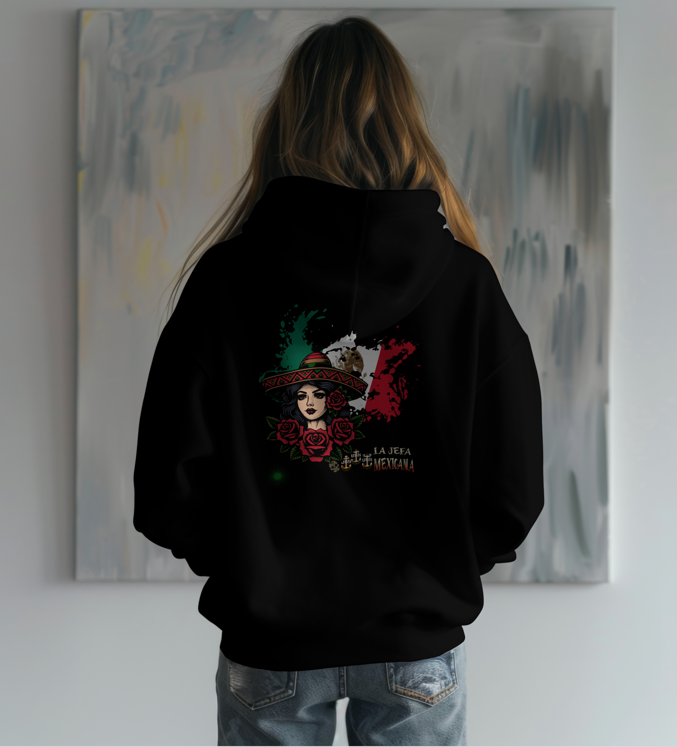 La Jefa Mexicana US Navy Hoodie